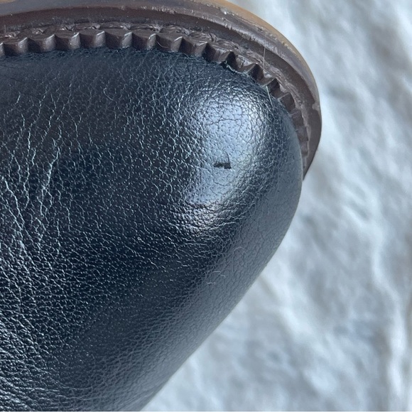 Franco Sarto Gently  worn black leather booties! Women size 7.0 - Picture 6 of 12